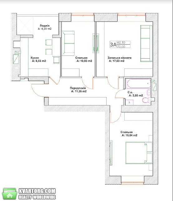 Sell 3-room apartment. Ирпень,  Мечникова — photo 1