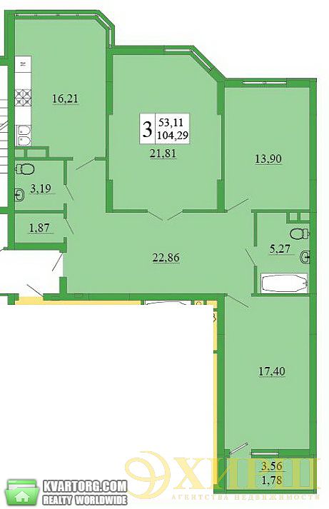 Sell 3-room apartment. Киев,  Ломоносова — photo 3