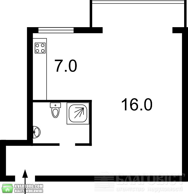 Sell 1-room apartment. Киев,  Франко — photo 3