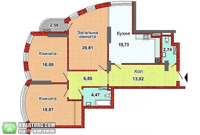 Sell 3-room apartment. Киев,  Воссоединения пр — photo 3