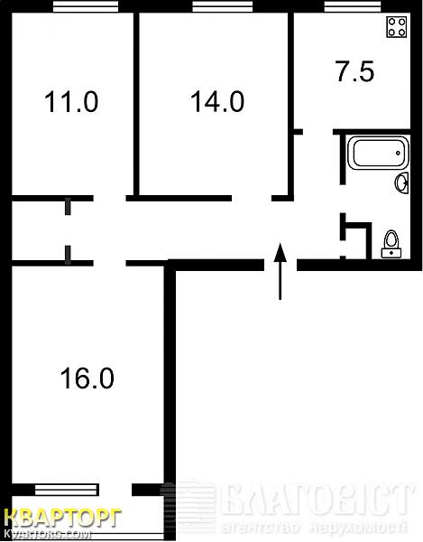 Sell 3-room apartment. Киев, Малышко — photo 2