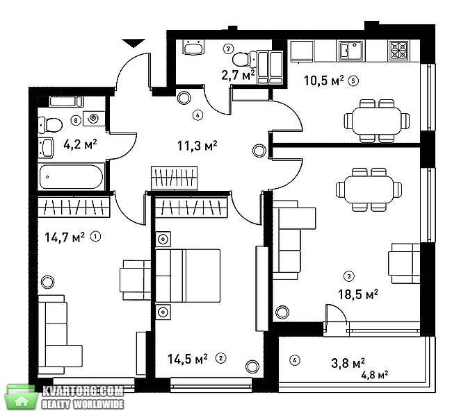 Sell 3-room apartment. Киев,  Правды пр — photo 10