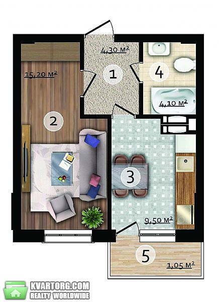 Sell 1-room apartment. Киев,  Ямская — photo 5