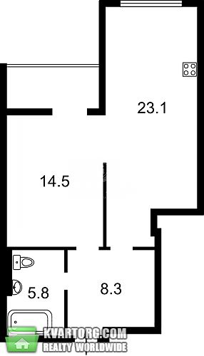 Sell 1-room apartment. Киев, Кудри Ивана — photo 4