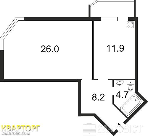 продам 1-комнатную квартиру. Киев,   Пчелки - фото 2