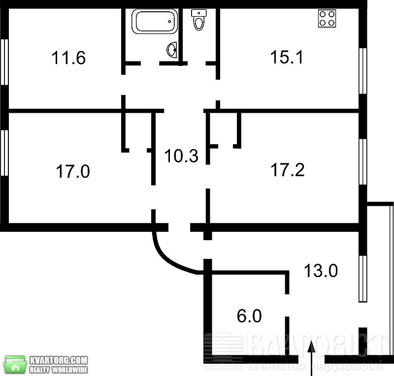 Sell 3-room apartment. Киев,  Святошинская пл — photo 2