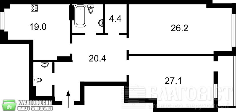 Sell 2-room apartment. Киев,  Щорса — photo 3