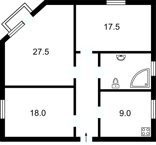 Rent out 3-room apartment. Киев,  Шелковичная — photo 8
