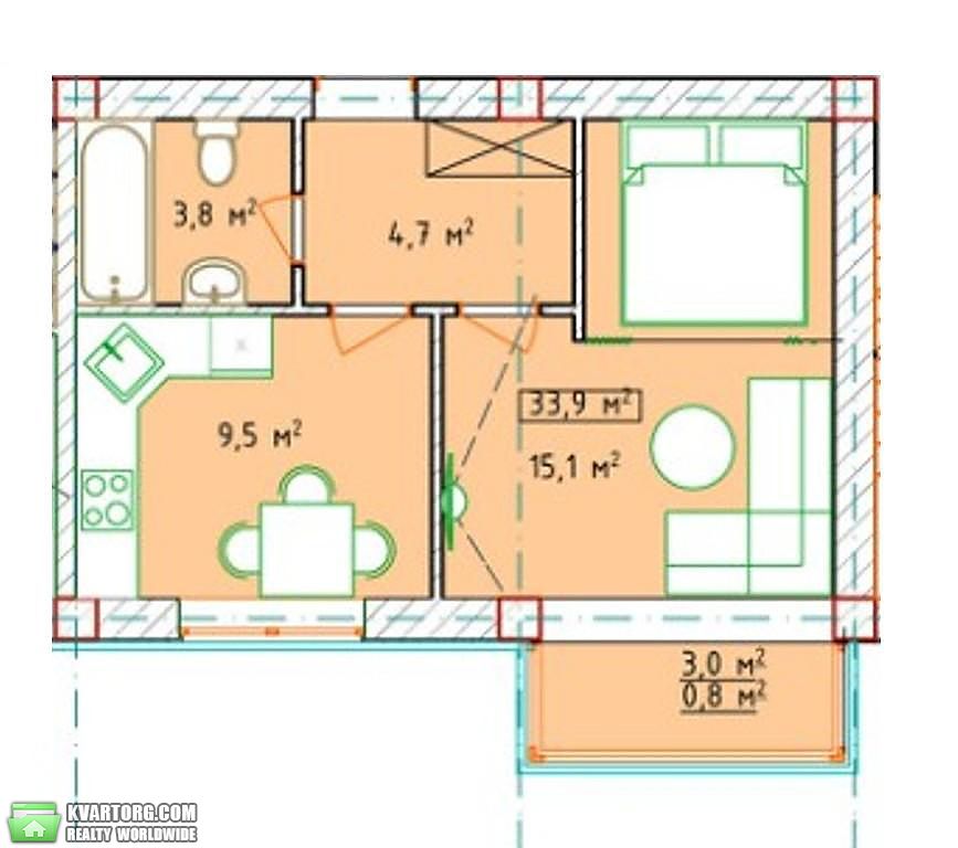 Sell 1-room apartment. Одесса, Воронежская — photo 2