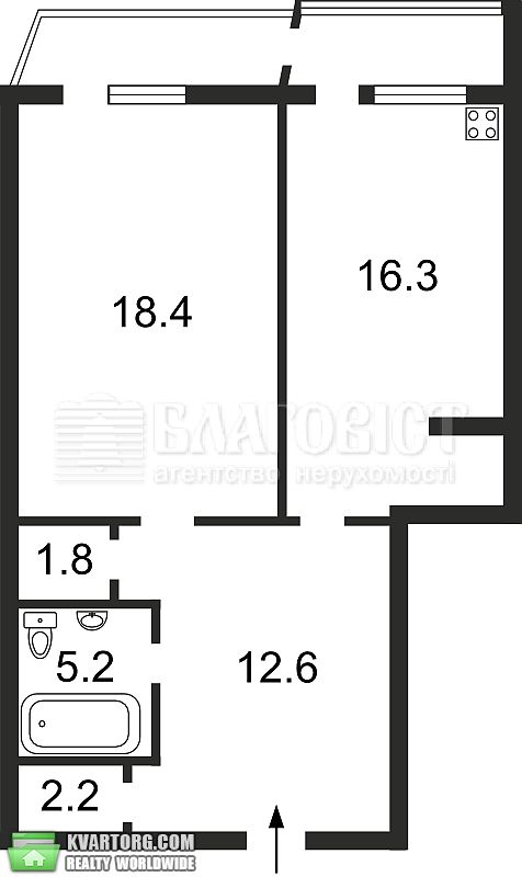 Sell 1-room apartment. Киев,  Героев Сталинграда пр — photo 8