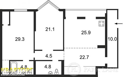 Sell 3-room apartment. Киев,  Щорса — photo 5