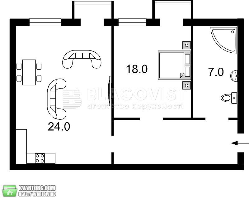 Rent out 2-room apartment. Киев,  Малая Житомирская — photo 9