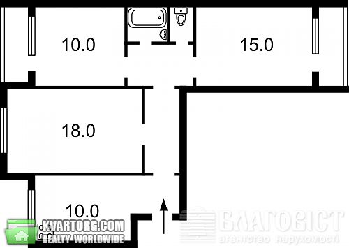 Sell 3-room apartment. Киев, Кудряшова — photo 10