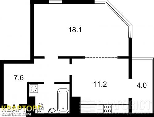Sell 1-room apartment. Киев, Феодосийская — photo 2