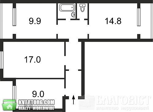 Sell 3-room apartment. Киев, Цветаевой — photo 6