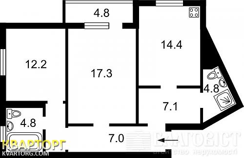 Sell 2-room apartment. Киев,  Урловская — photo 10