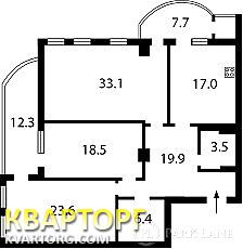 Sell 3-room apartment. Киев, бульв. Л. Украинки — photo 2