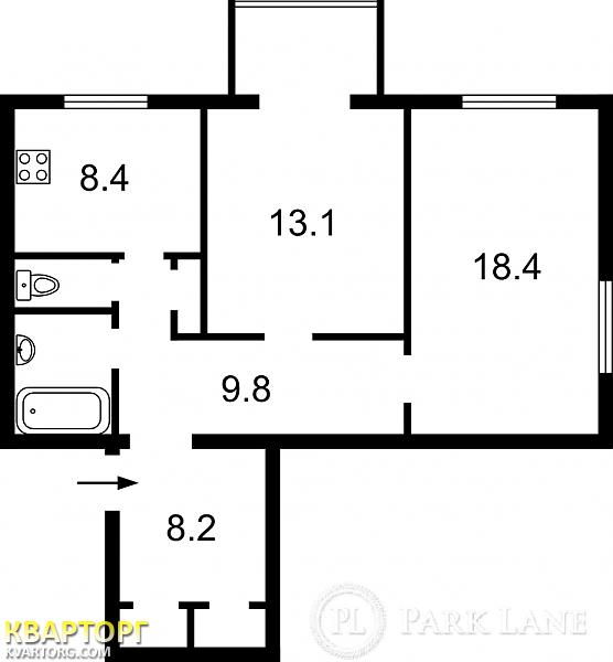 продам 2-комнатную квартиру. Киев,   Бастионная - фото 2