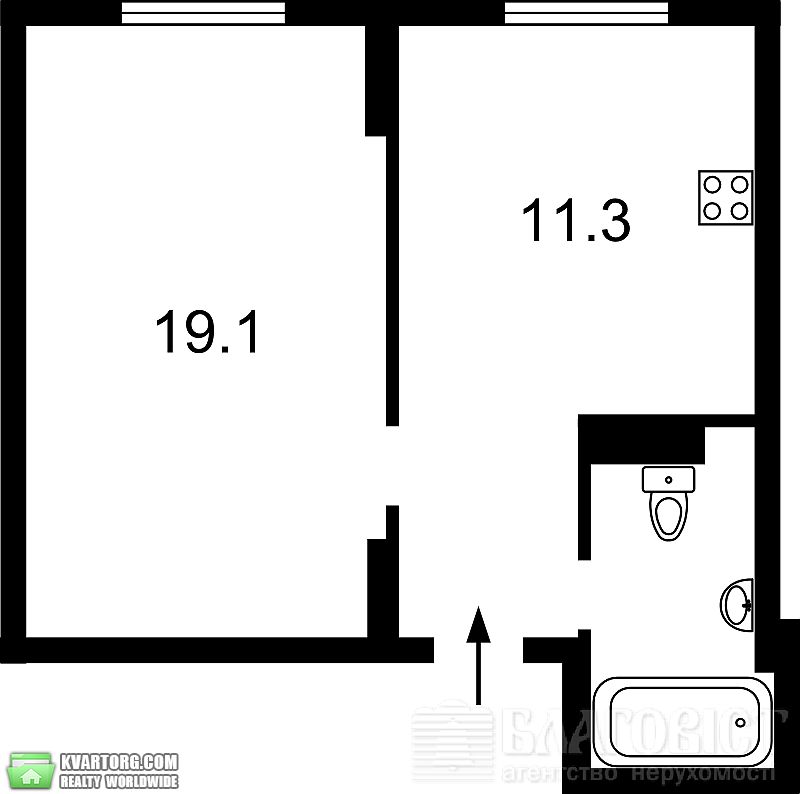 Sell 1-room apartment. Киев,  Черновола — photo 2