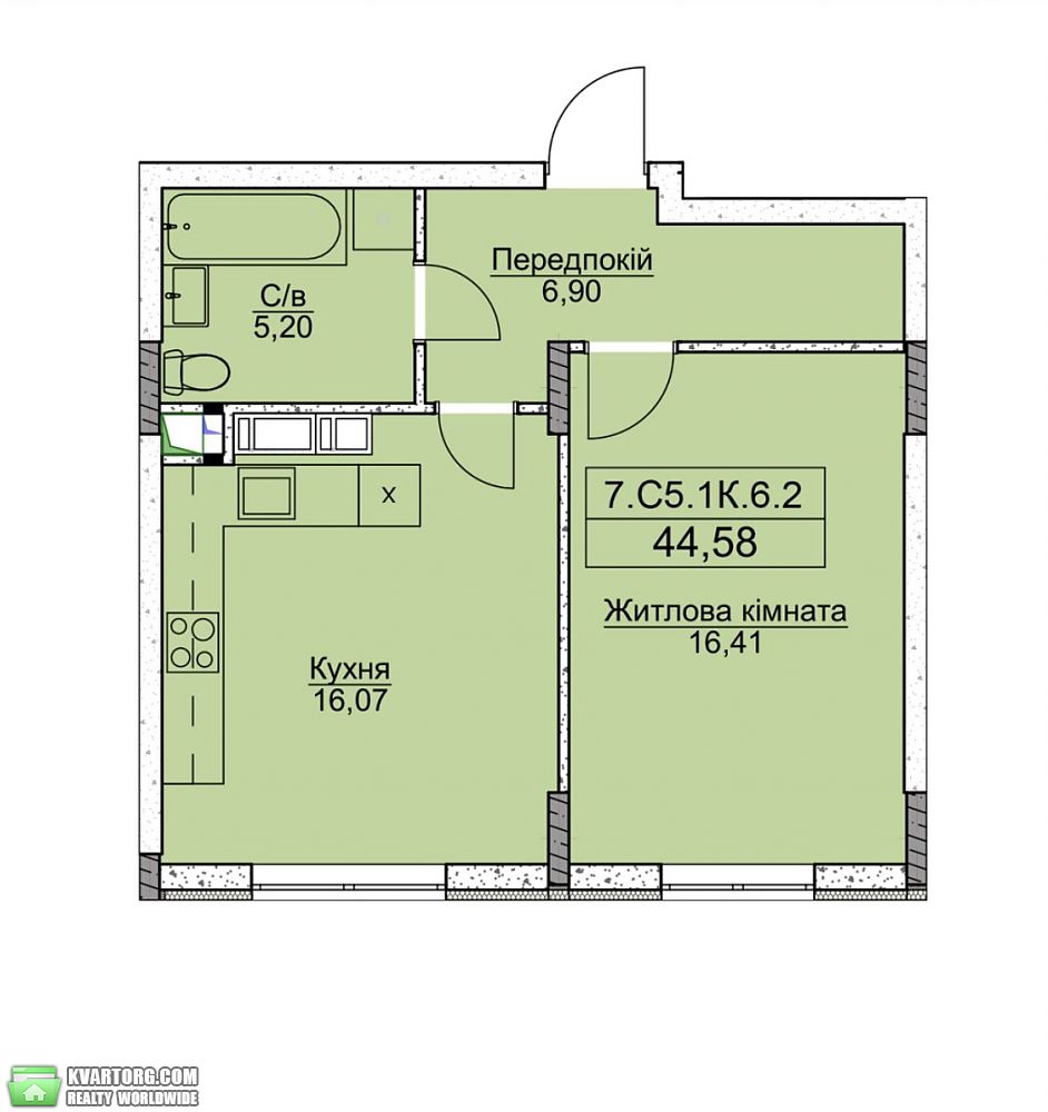 Sell 1-room apartment. Ирпень, Бориса Гмыри — photo 2