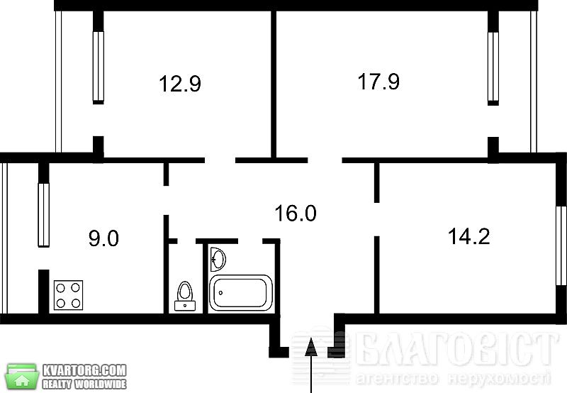 Sell 3-room apartment. Киев, Порика — photo 10