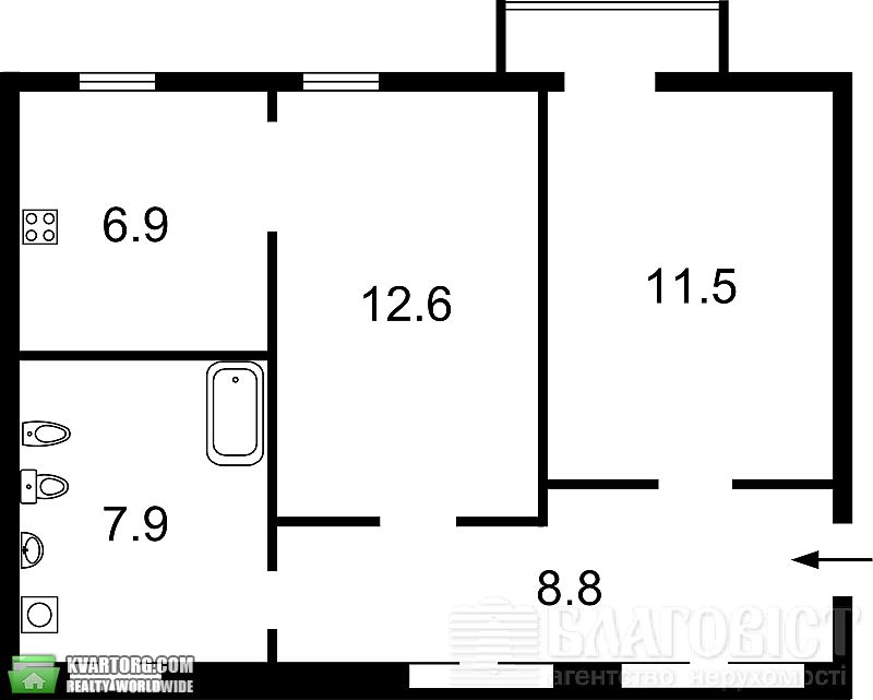 Sell 2-room apartment. Киев,  Саксаганского — photo 3