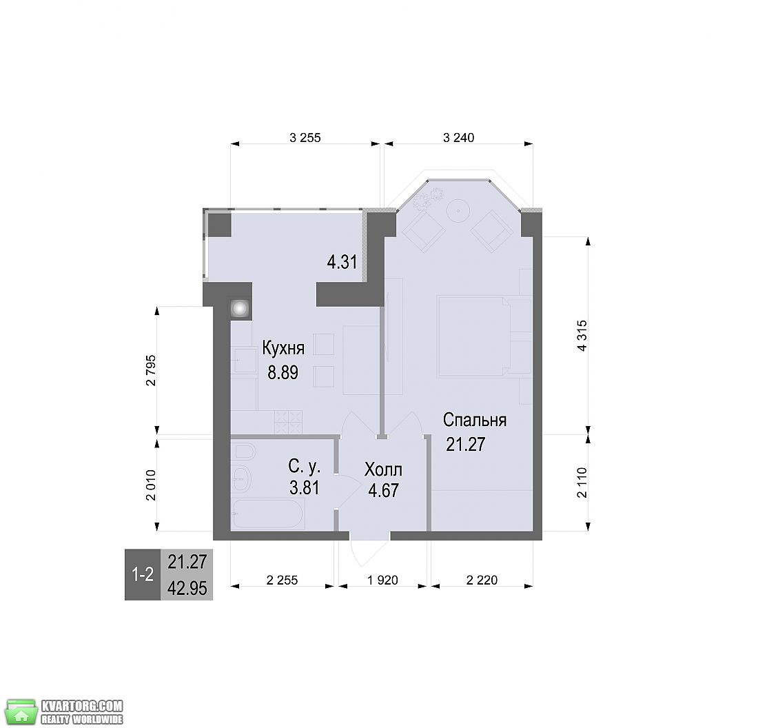 Sell 1-room apartment. Киев, Соболрная — photo 4