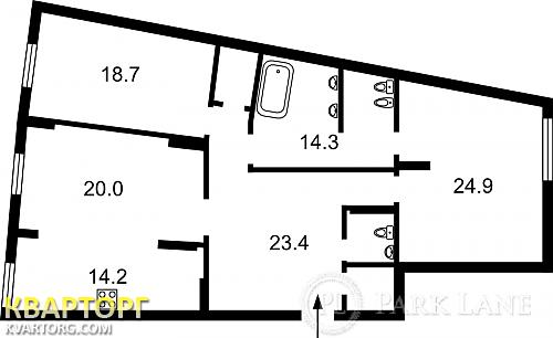 Rent out 3-room apartment. Киев, Черновола — photo 3