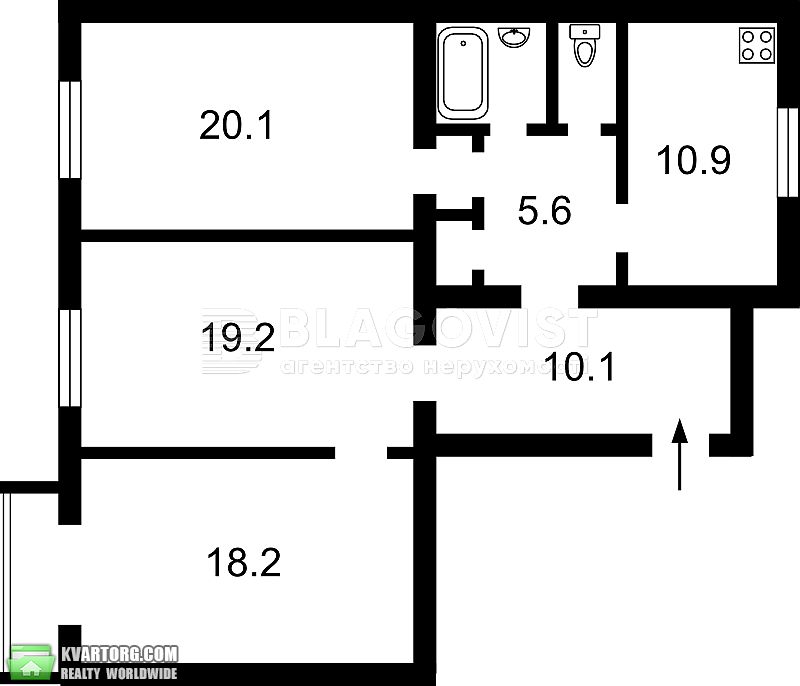 Sell 3-room apartment. Киев,  Гончара — photo 2