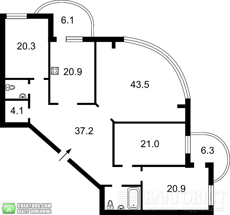 Sell 4-room apartment. Киев,  Старонаводницкая — photo 3