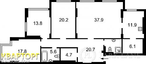 Sell 4-room apartment. Киев,  Днепровская наб — photo 2