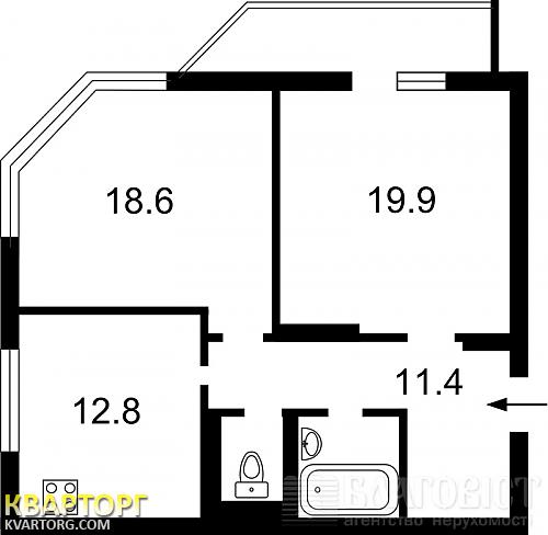 Sell 2-room apartment. Киев,  Харьковское шоссе — photo 2