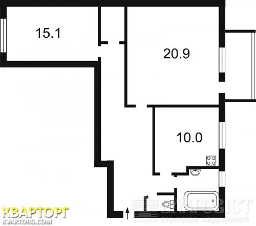 Sell 2-room apartment. Киев,  Леси Украинки бул — photo 1