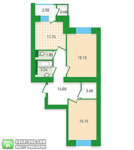 Sell 2-room apartment. Киев,  Кайсарова — photo 8