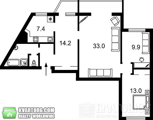 Sell 3-room apartment. Киев, тимошенка — photo 2