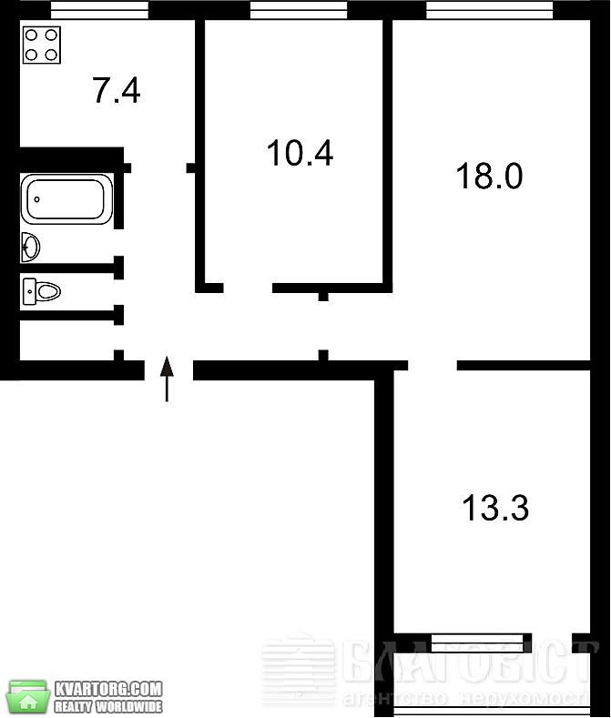 Sell 3-room apartment. Киев,  Приречная — photo 2