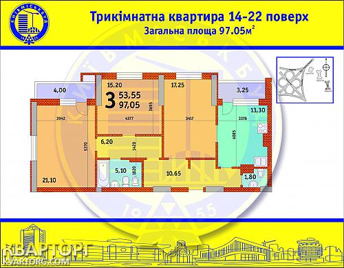 Sell 3-room apartment. Киев, Глушкова пр — photo 1