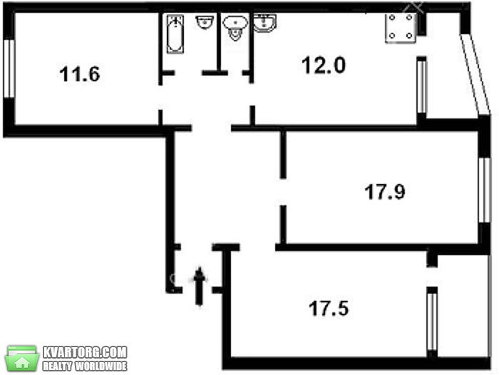 Rent out 3-room apartment. Киев, Григоренка просп. — photo 3