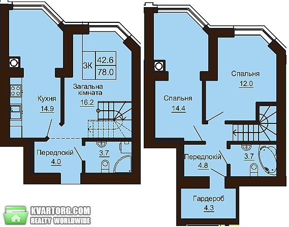 Sell 2-room apartment. Киев,  Большая Окружная — photo 9
