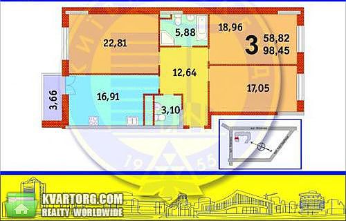 Sell 3-room apartment. Киев, Барбюса — photo 2