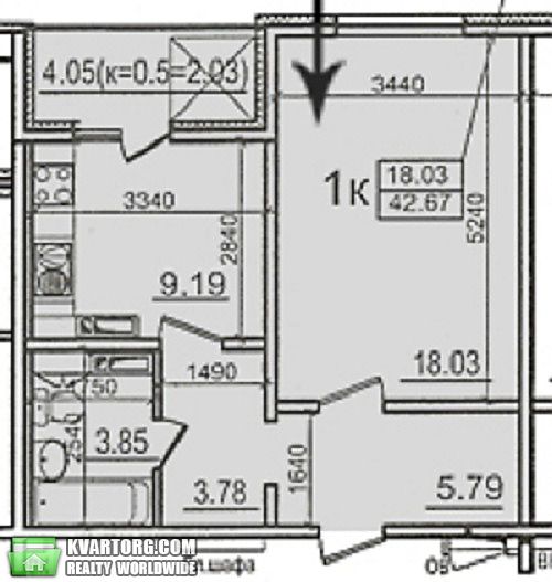 Sell 1-room apartment. Киев,  Комарова — photo 8