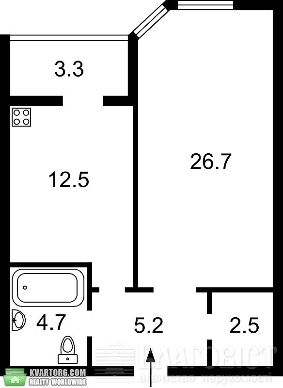 Sell 1-room apartment. Киев,  Щорса — photo 5