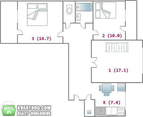 Sell 3-room apartment. Киев, Якубовского — photo 10