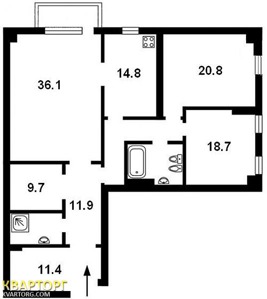 Sell 3-room apartment. Киев,  Гончара — photo 2