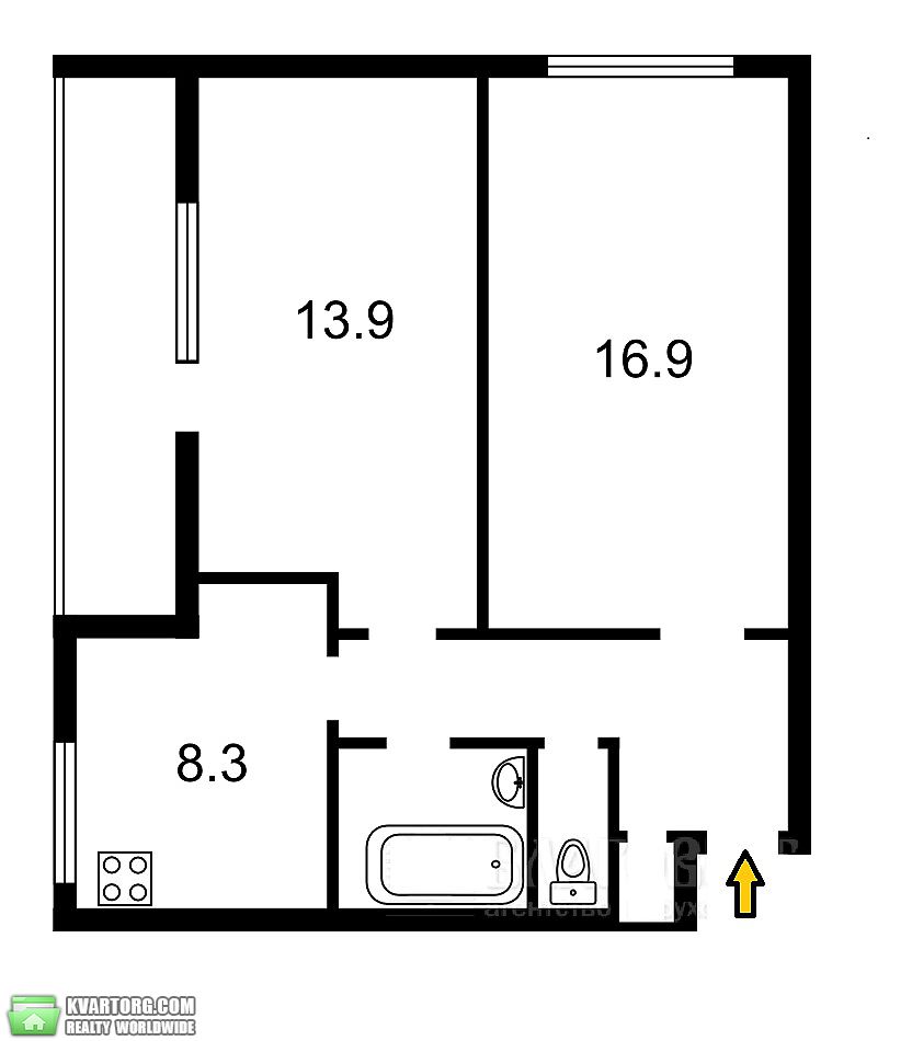 Sell 2-room apartment. Киев,  Краснозвездный пр — photo 2