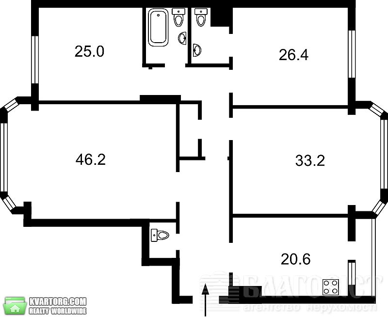 Sell 4-room apartment. Киев,  Щорса — photo 2