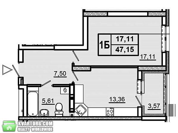 Sell 1-room apartment. Киев,  Глушкова пр — photo 2