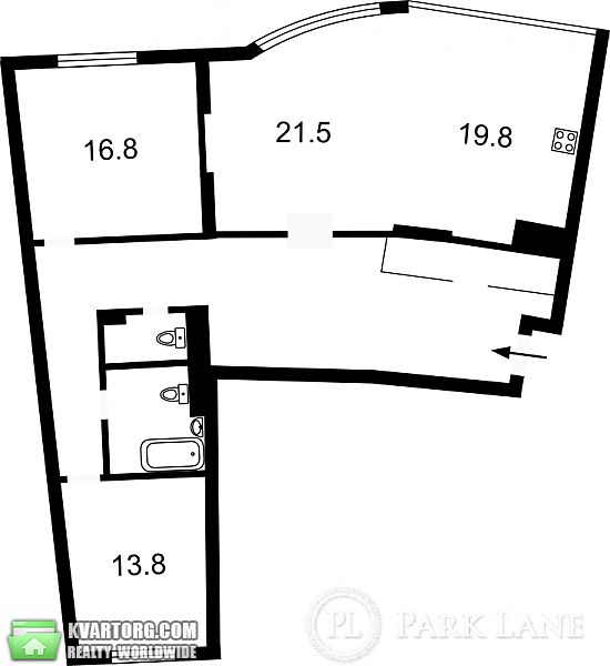 Sell 3-room apartment. Киев, Днепровская наб — photo 2