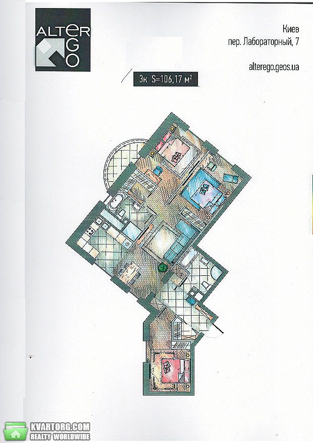 Sell 3-room apartment. Киев,  Лабораторный пер — photo 2