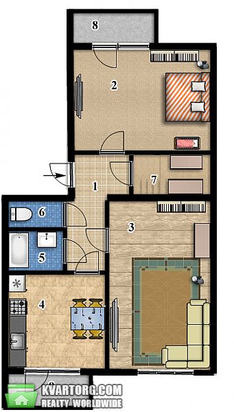 Sell 2-room apartment. Киев, с. Чайки, ул. Печерская — photo 1
